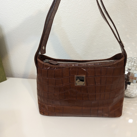 Dooney & Bourke Handbags - Rare Made in Italy Croc embossed DOONEY and Bourke convertible handbag